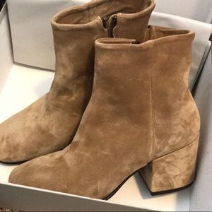 Alberto Fermani tan suede booties size 38.5/US 8